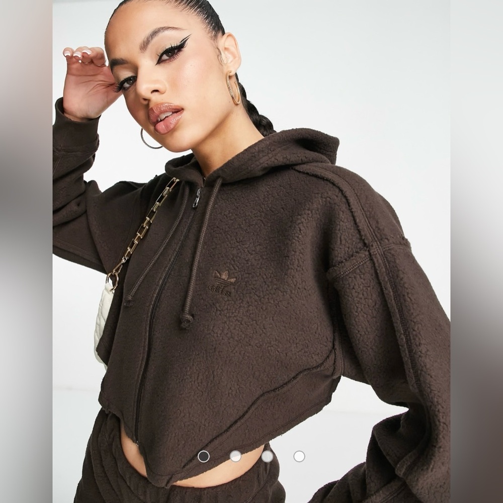 💜Firm Price💜 Adidas Original corset style full zip hoodie - Picture 6 of 13